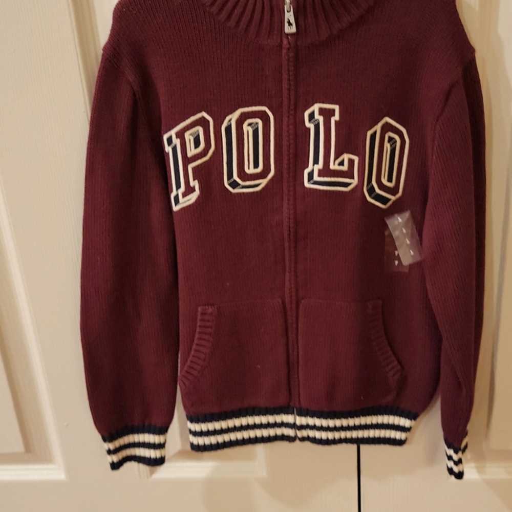 Polo Full-zipped sweater